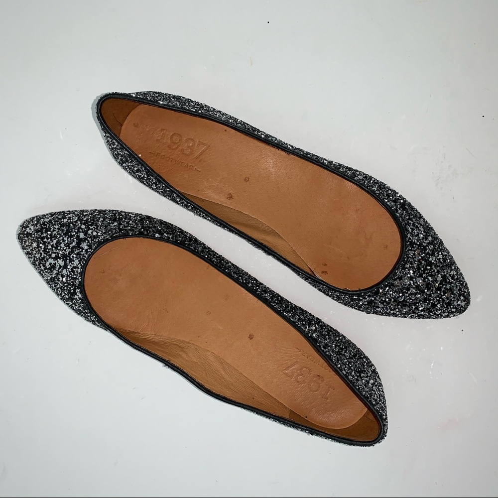 4/$25 1937 footwear for Madewell. Glitter flats size 8.5 - Picture 9 of 10